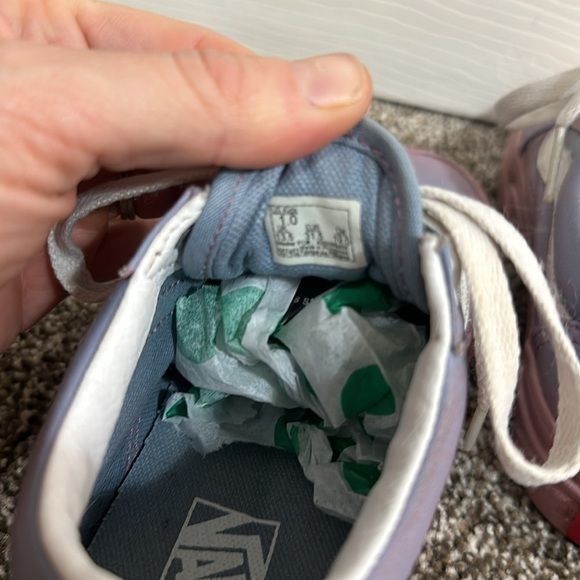 Vans pink purple ombré classic leather old skool size 1 Preowned - Picture 7 of 11